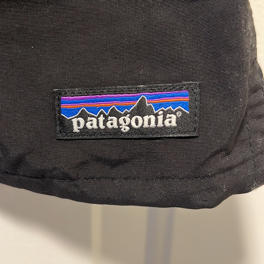 Patagonia women’s shorts with bumble logo